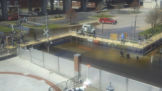 Modern Woodmen Park walkway